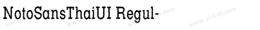 NotoSansThaiUI Regul字体转换